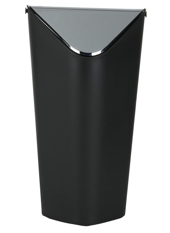 جايبي بلس سلة مهملات جاي بي بلس الزاوية فائقة الاتساع | سلة مهملات مثلثة الشكل للمنزل والمطبخ والحمام والمكتب، سعة 9 لترات، لون أسود - Image 2